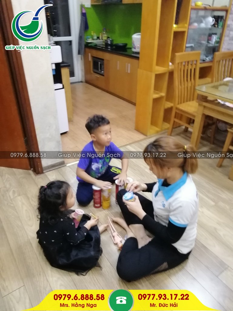 Giúp việc nhà chăm bé tại Hà Nội